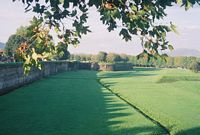 Lucca moat and wall